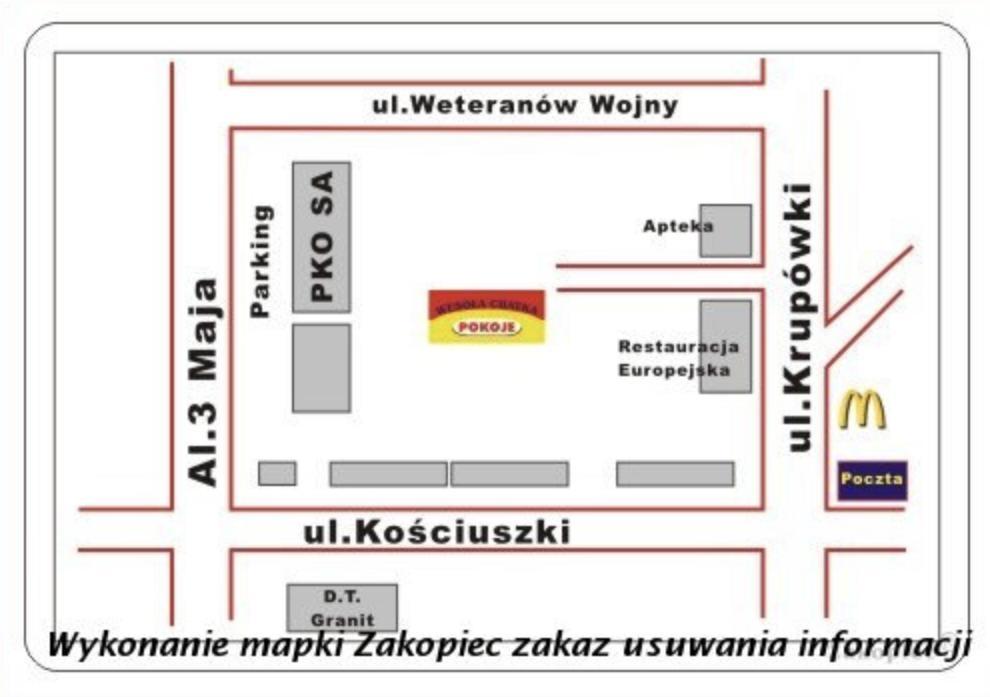 Wesoła Chatka - Krupówki 37a Zakopane Exterior foto